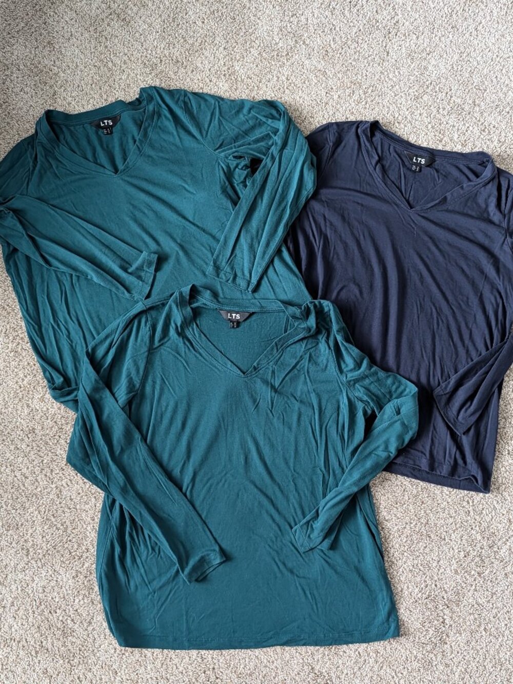 Lot 3 EUC/NWOT Long Tall Sally Premium Long Sleeve Tees, US size 14